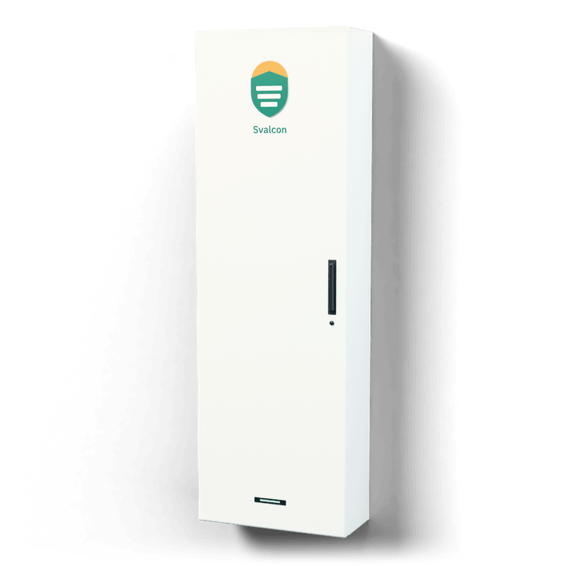 Hybrid consumer unit M — 3D visualisation, door closed, side view