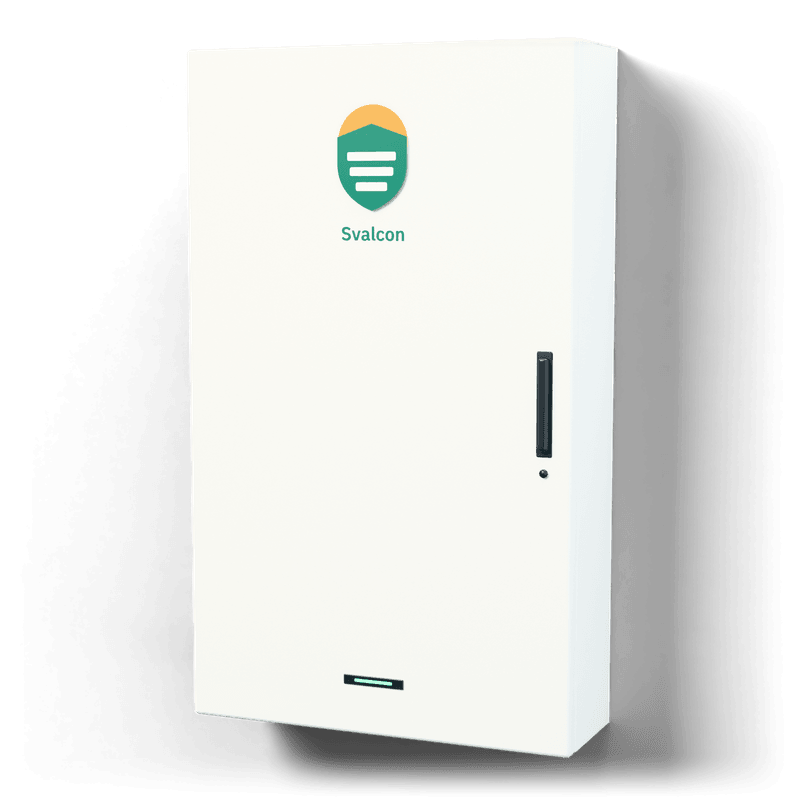 Consumer unit L · Standard — 3D visualisation, door closed, side view