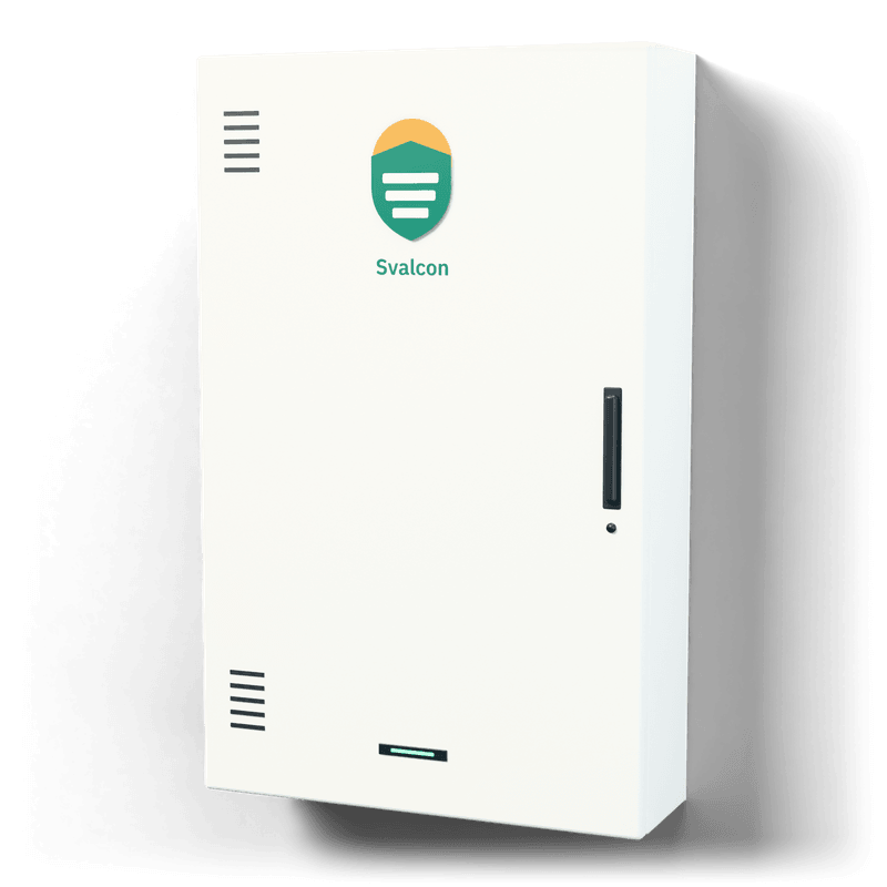 Multimedia enclosure L — 3D visualisation, door closed, side view