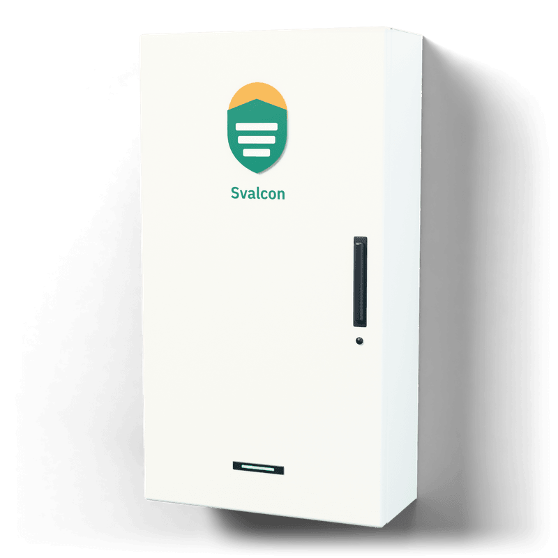 Consumer unit S · Standard — 3D visualisation, door closed, side view